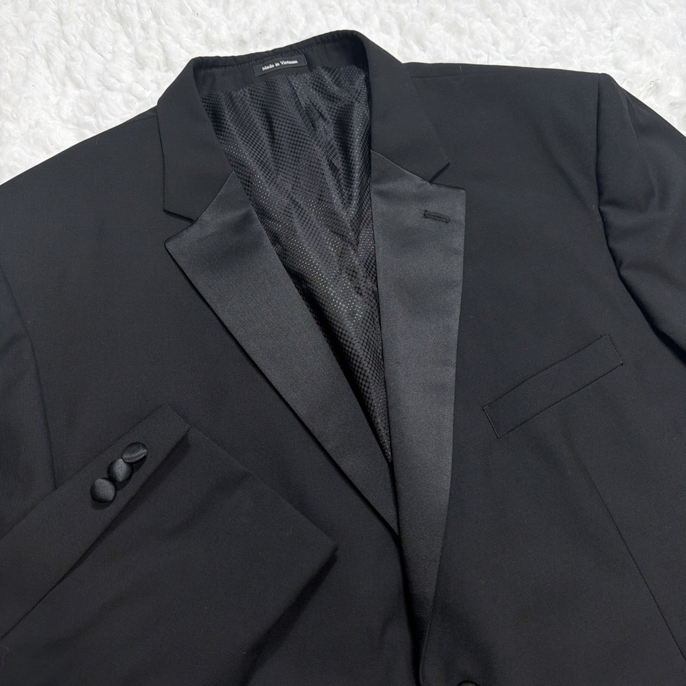 PRONTO UOMO Full Tuxedo Suit 2 Piece Formal 52L Pants 47 48x34 Big & Tall New!!